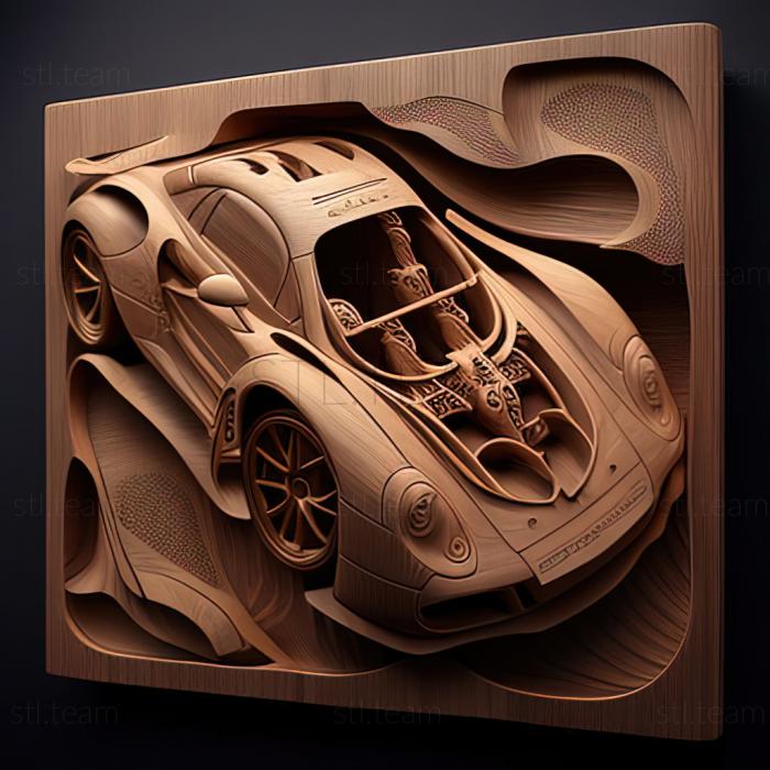 3D модель Порше 911 GT1 (STL)